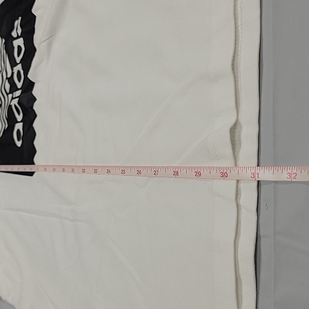 NWT Adidas 100% Cotton Black Beard Logo Tee T-Shirt, White, XL - Picture 8 of 8